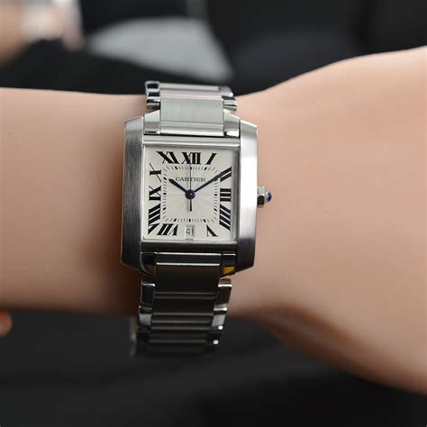 cartier tank women's automatic|cartier tank francaise watch women's.